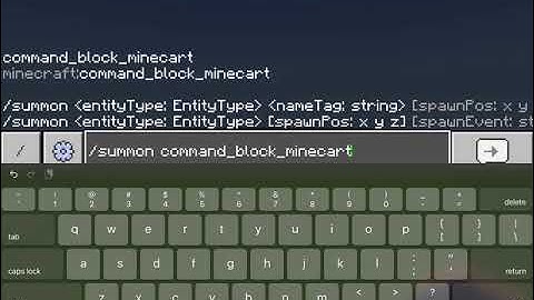 Can you summon a Minecraft command block in a Minecart