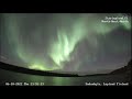 Northern Light Live Sodankylä, Lapland, Finland, October 6, 2022 (rec. speed 2X)