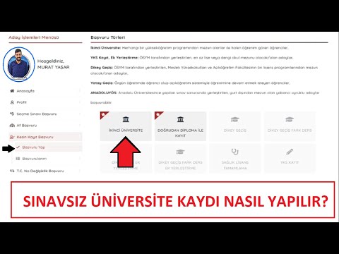 SINAVSIZ ÜNİVERSİTE KAYITLARI BAŞLADI - SINAVSIZ ÜNİVERSİTE KAYDI NASIL YAPILIR? (ANADOLU AÖF KAYIT)