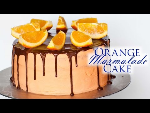 Orange Marmalade Cake with Chocolate Ganache