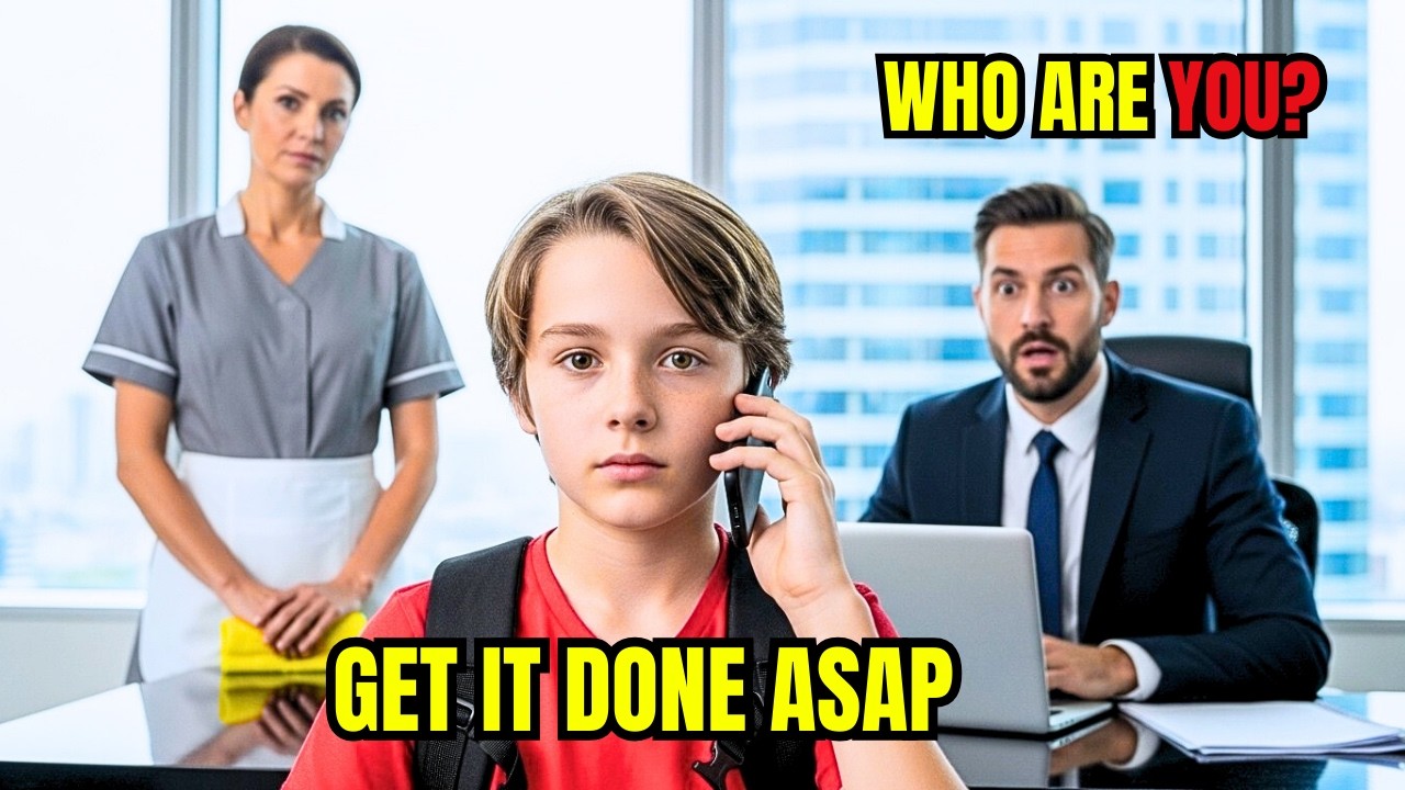 THE JANITOR’S SON DISCREETLY ANSWERS THE CALL… AND SAVES THE BILLIONAIRE CEO’S BIGGEST DEAL