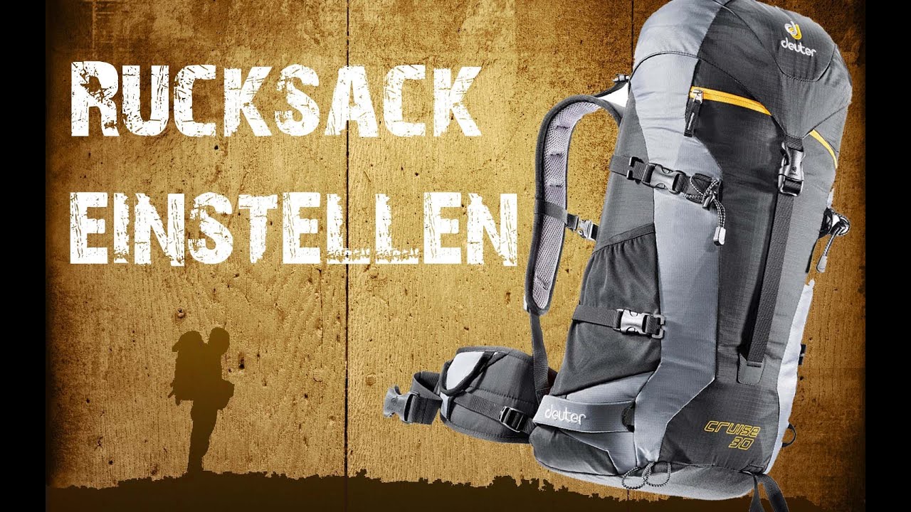 Backpacking Trekkingrucksack richtig einstellen [HD] YouTube