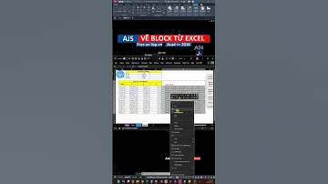 Rải block từ danh sách trong Excel | File excel miễn phí | AutoLISP Reviewer