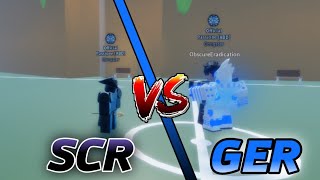 Silver Chariot Requiem Vs Gold Experience Requiem Roblox Abd Youtube - golden experience roblox avatar