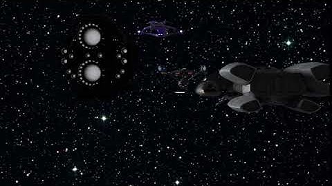 Space Battles Fleet Flyby Animation