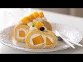 マンゴー・ロールケーキの作り方 Mango Swiss Roll｜HidaMari Cooking