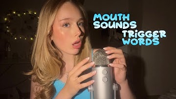 ASMR mouth sounds, trigger words and hand movements