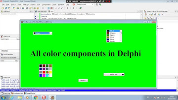 All color components in Delphi - Test Color - الألوان في الدلفي