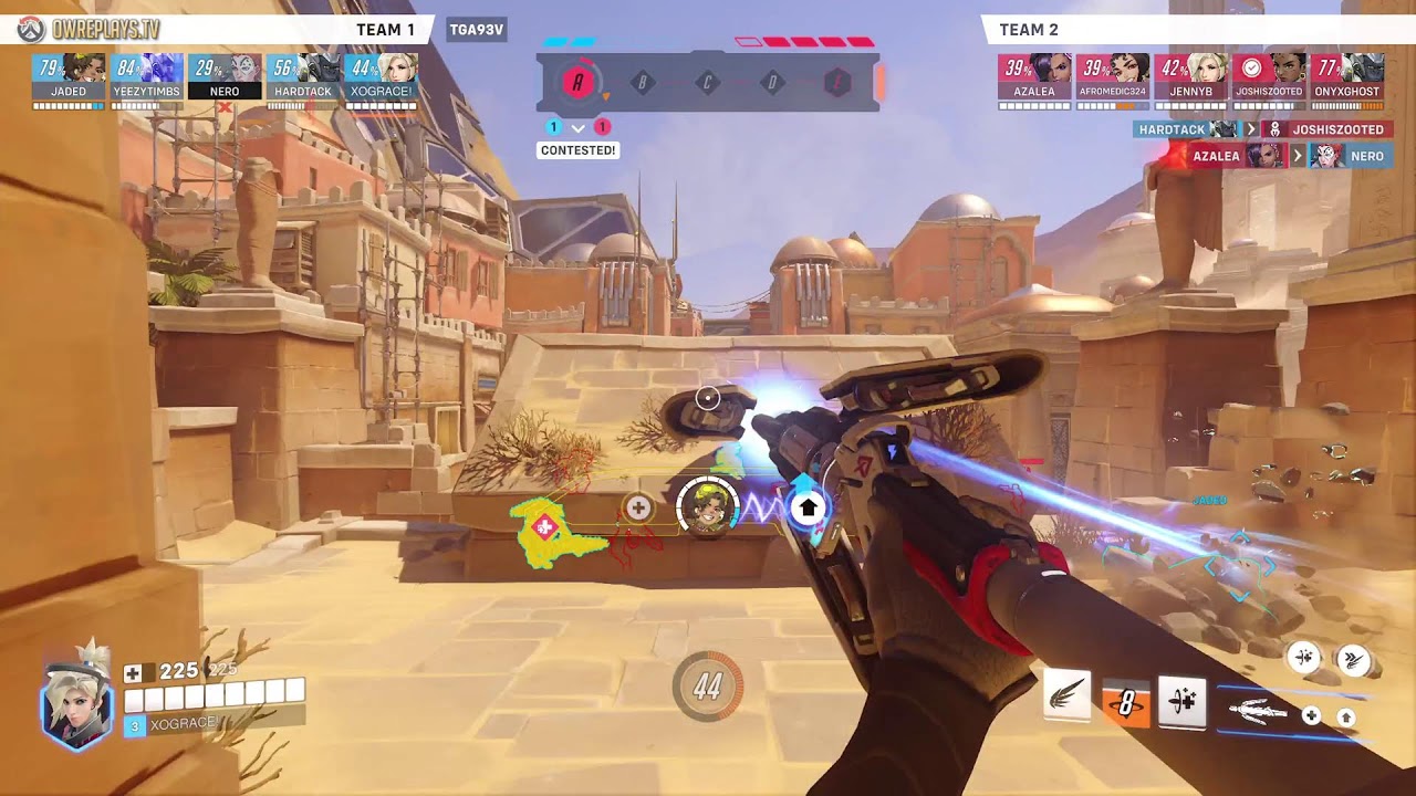 close calls on mercy by XOGRACE! — Overwatch 2 Replay TGA93V