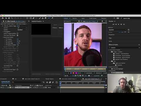 How to Rotoscope without lagging in aftereffects