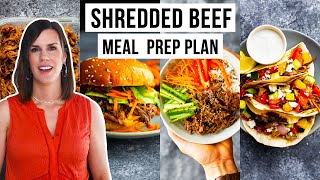 Honey Garlic Beef Meal Prep Plan | Shopping List * 3 Dinners