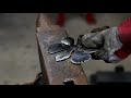 Forging Iris flower Blacksmith DIY Project Demonstration Easy  fabrication and weld art