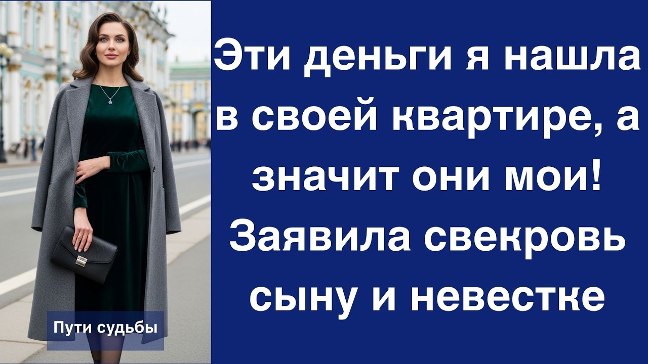 Эти деньги я нашла в своей квартире, а значит они мои! Заявила свекровь сыну и невестке