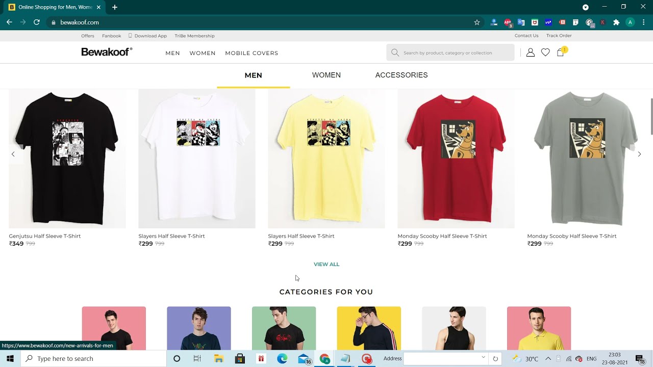 Bewakoof Coupon Code First Order