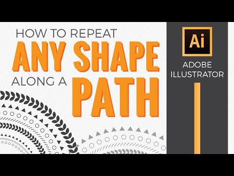 How to Repeat Any Shape Along a Path in Illustrator CC