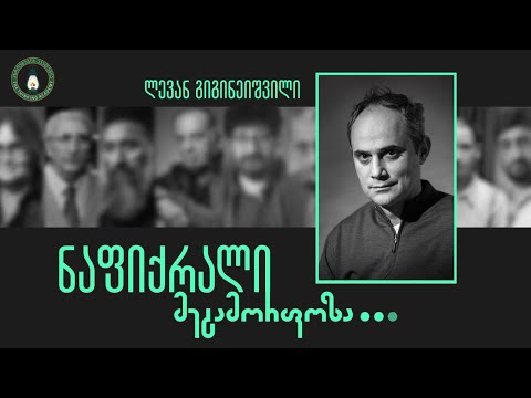 „ნაფიქრალის“ სპიკერი - ლევან გიგინეიშვილი