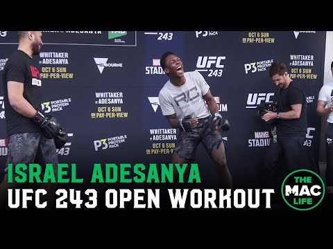 UFC 243 Open Workouts: Israel Adesanya (Full)