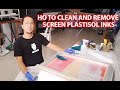 Ho to clean and remove screen plastisol inks - silkscreen printing