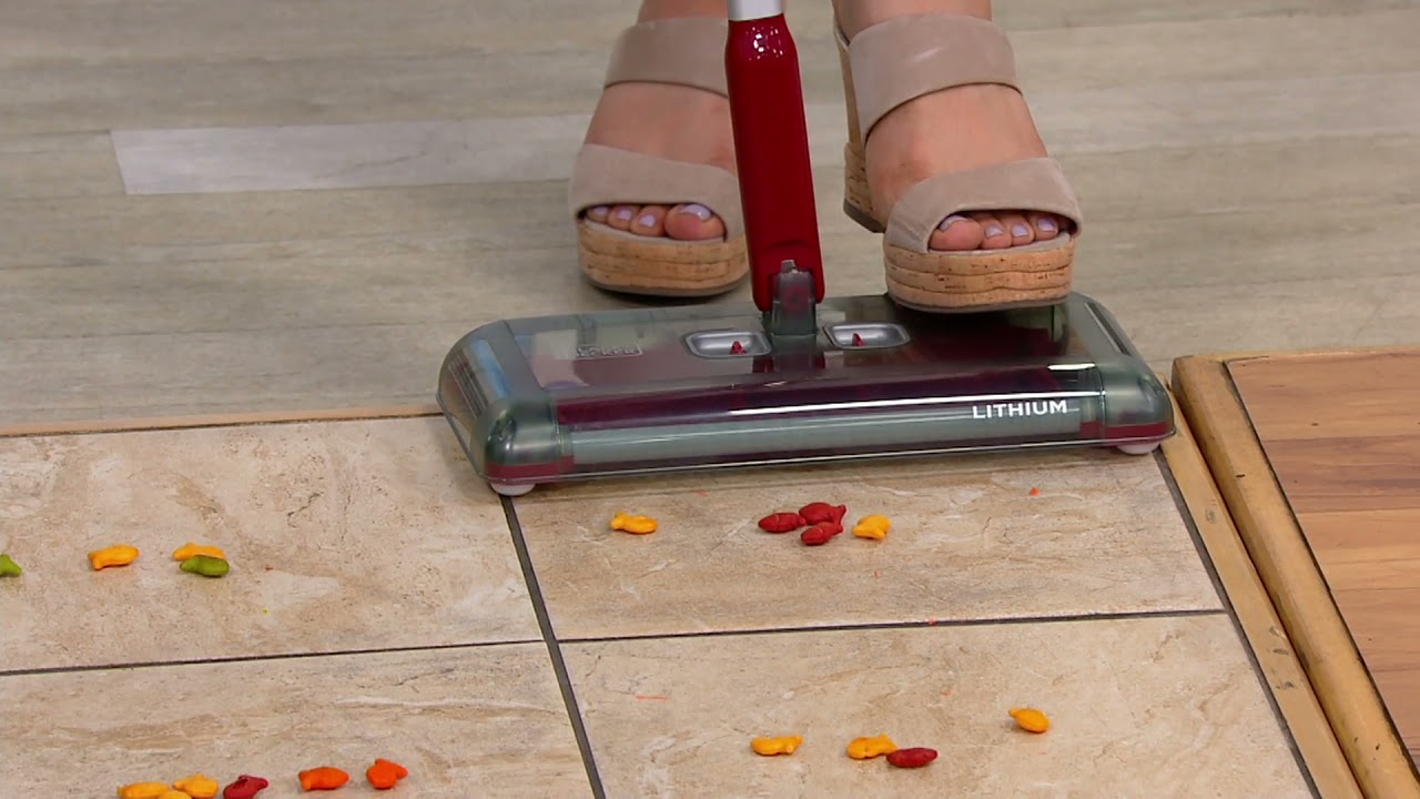 Black & Decker Cordless Rechargeable MultiSurface Floor Sweeper on QVC