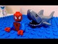 Lego spider man shark attack