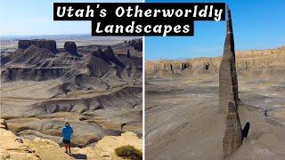 Utah's Wild Landscape // Moonscape Overlook, Factory Butte and Long Dong Silver