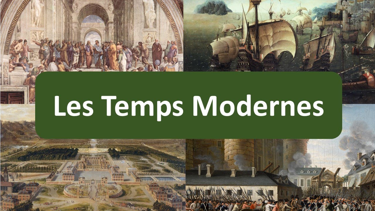 Illlustration De Page De Garde D'histoire Temps Moderne P02 : La frise historique - Les Temps Modernes - YouTube