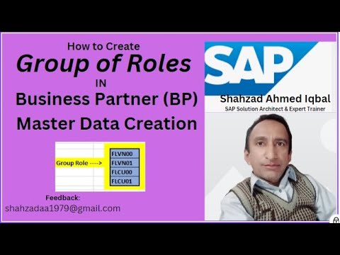 How to Create Group for Roles in Business Partner| Roles in BP |BP Roles and Grouping
