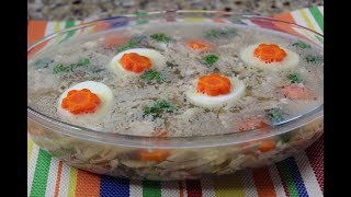 Kholodetz/Meat Jelly Recipe/Холодец