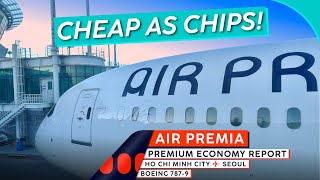 AIR PREMIA 787-9 Premium Economy 🇻🇳⇢🇰🇷【4K Trip Report Ho Chi Minh City to Seoul】SOO Cheap! screenshot 3