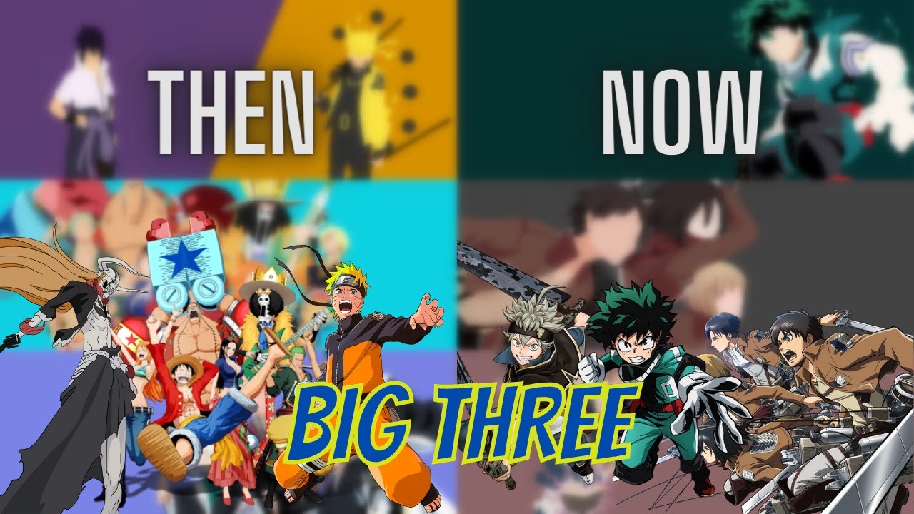 What are the Big Three Anime Then and Now (Hindi)