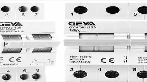GEYA GYHO8 2P 40A 63A 100A 125A MTS Dual Power Manual Conversion Isolating Switch Interlock Circuit