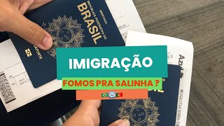 NOSSA IMIGRAÇÃO - PORTUGAL 2023🇵🇹|como foi o voo |perguntas na imigração |fomos pra salinha? TENSO