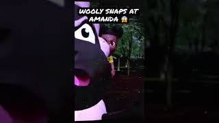 WOOLY SNAPS AT AMANDA ? (Amanda The Adventurer) shorts