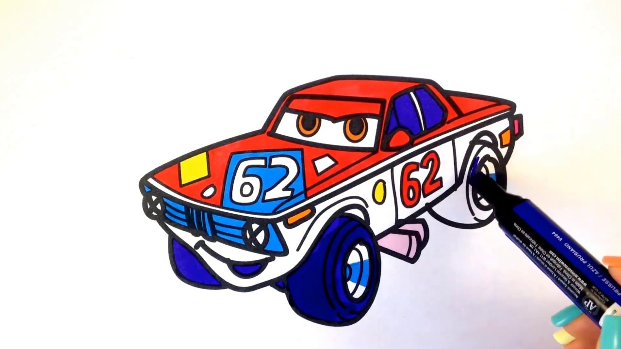 How to draw a car. BMW 02 drag racing car (cartoon Hot Wheels style