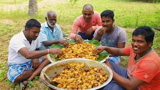 Cooking & Eating Pork Gravy in the Farm | ASMR Cooking | Rural Cooking with Friends