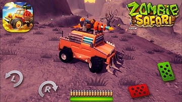 Zombie Safari Gameplay Walkthrough - All Vehicles Unlocked Fully Upgraded (Android,iOS)