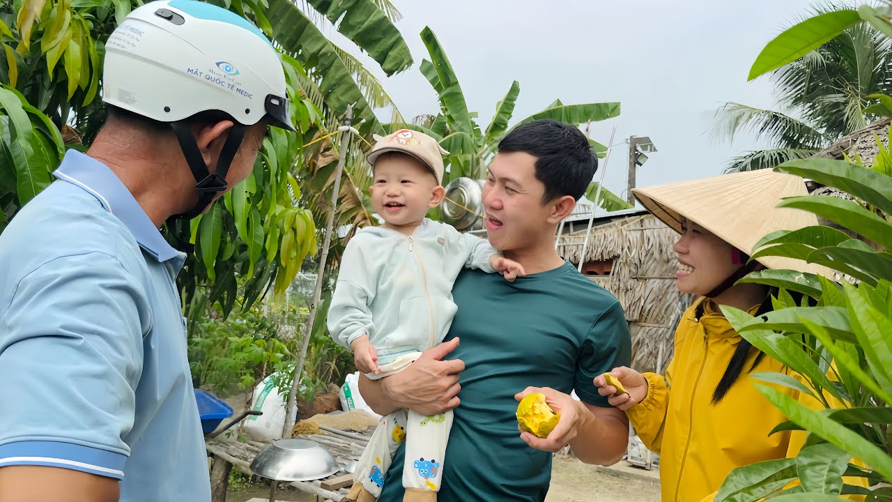 Phụ Giúp Mẹ Chồng Làm Mâm Cơm Cúng Ngày Tết Cuối Năm/ Kem Thu Hoạch Rau Củ Ông Nội Trồng