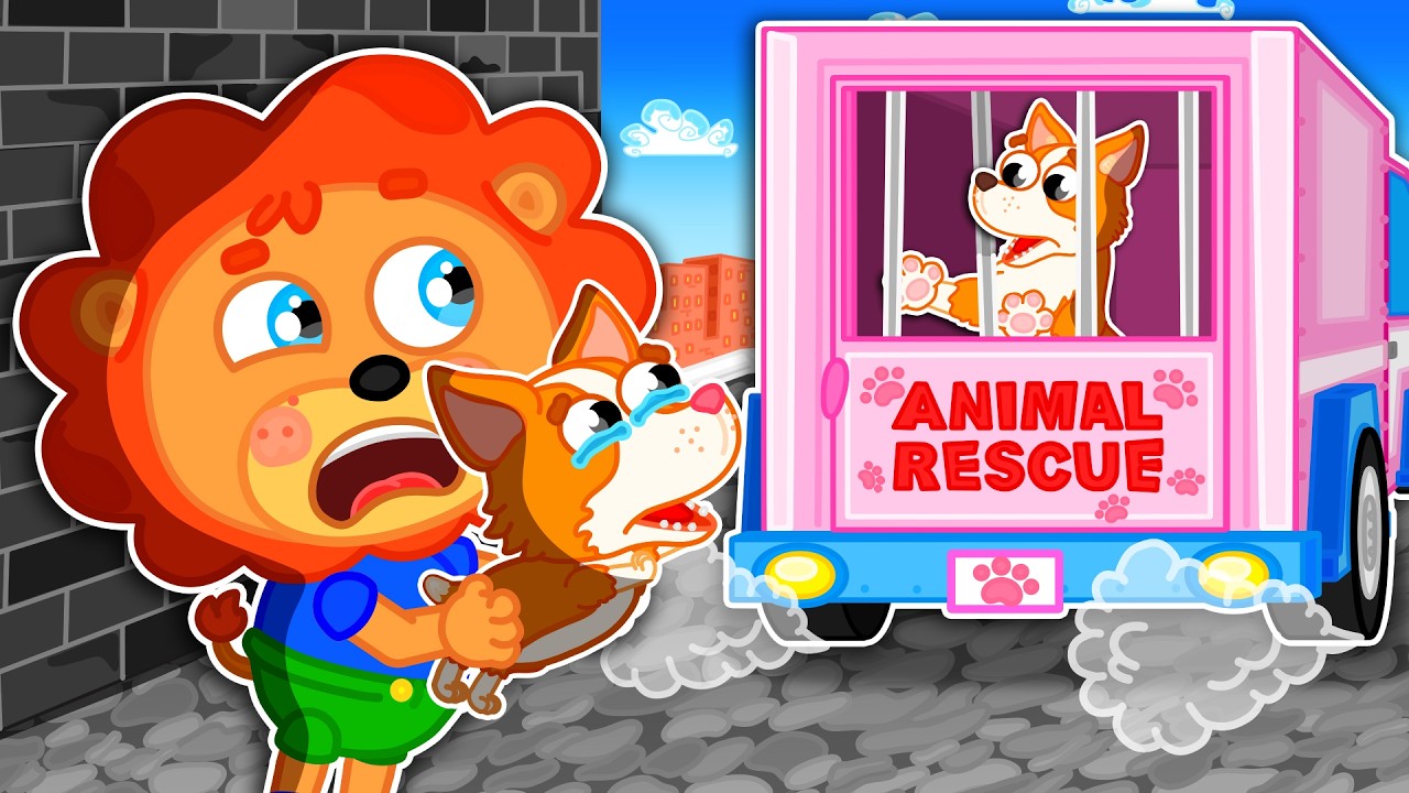 LeonCito | Salvando al cachorro | Dibujos animados | Video Para Niños