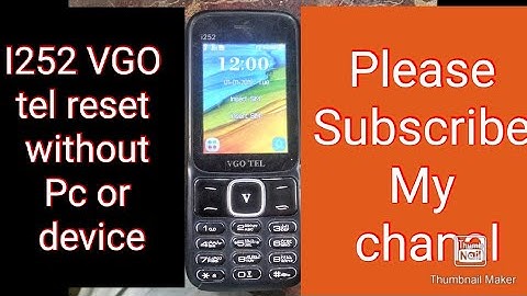 RESET I252|MOBILE CODE RESET