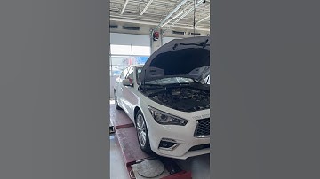 2019 Infiniti with engine noise. Sounds like timing chain tensioner. Oil has metallic texture