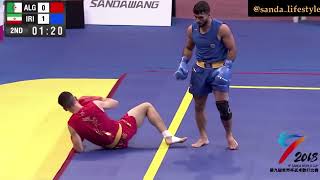 武术散打- World Sanda Cup Iran vs Algeria 70kg / Kung Fu Sanshou/ Chinese Kick Boxing Fight/ Mohamad