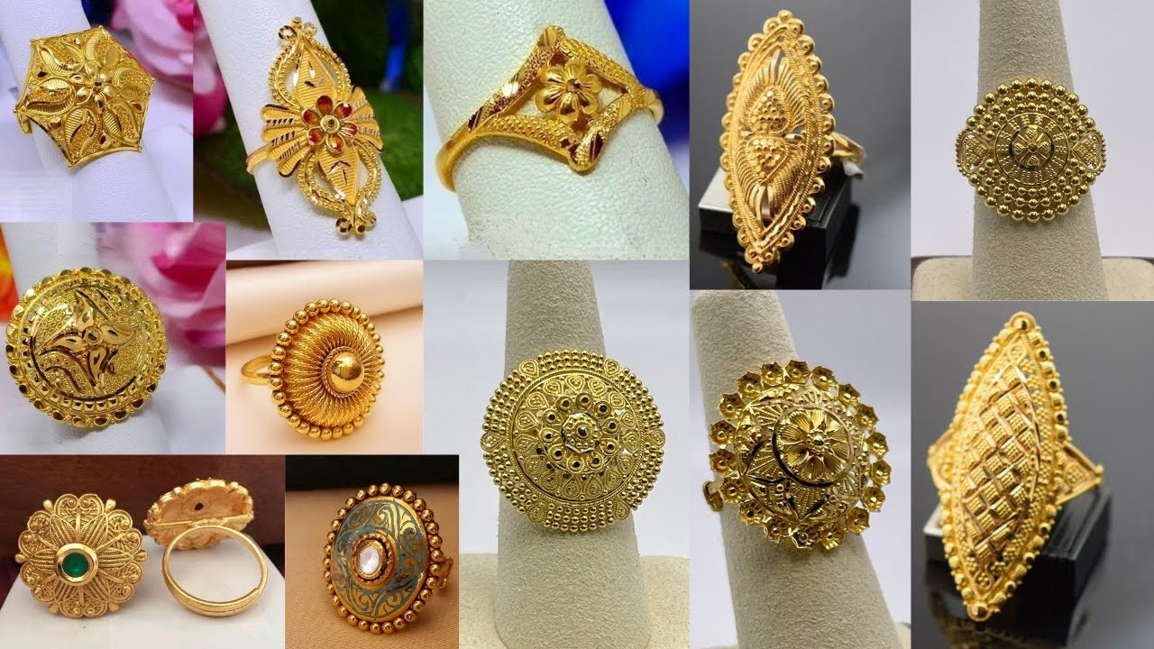 ANIID Luxury Copper 24k Dubai Gold Color Ring For Women Adjustable  Brazilian Wedding Bride Arabic Ethiopian Finger Ring Jewelry - AliExpress
