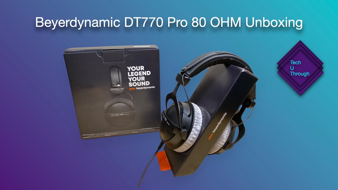 Beyerdynamic DT770 Pro 80 OHM Unboxing 