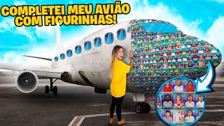 COMPLETEI O MEU AVIÃO COM FIGURINHAS DA COPA DO MUNDO!!