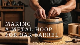 How to Make a Metal Hoop for Oak Barrel | A Whiskey Barrel DIY