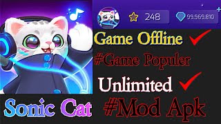 Soni Cat Slash the Beats   Game Memanjakan Mata         #modapk  #Gameoffline #music screenshot 1