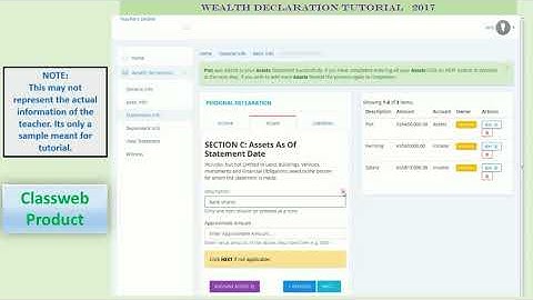 How teachers should declare their wealth online