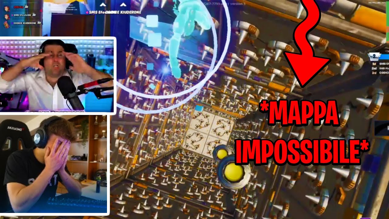 La Deathrun Che ha Fatto lmpazzire Piz e Xiuder! - Fortnite