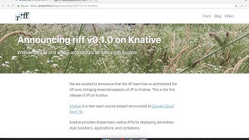 riff on Knative v0.1
