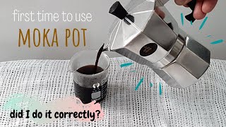How to use Moka Pot for the very first time│Ching Ching 씨 Home Vlog